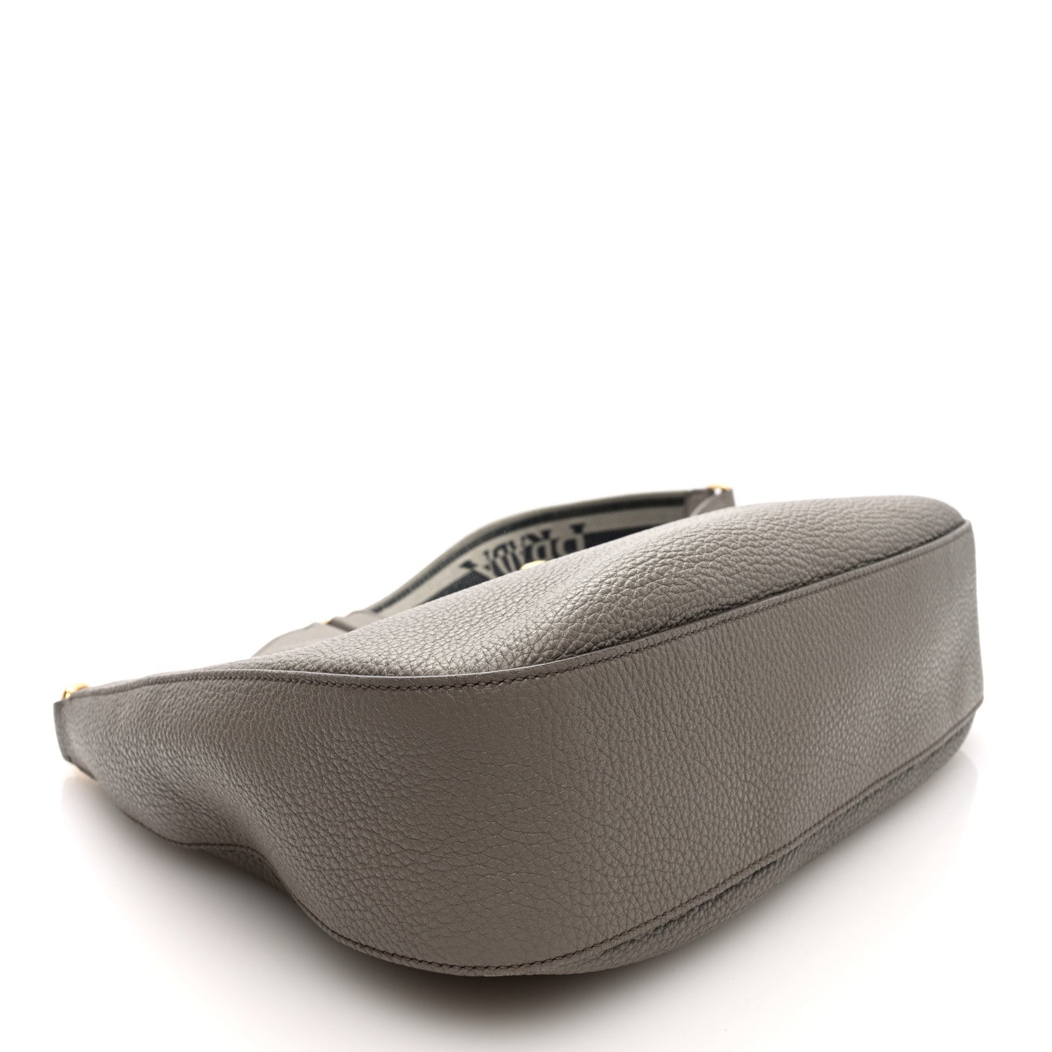 Vitello Daino Soft Large Zippered Messenger Hobo Argilla