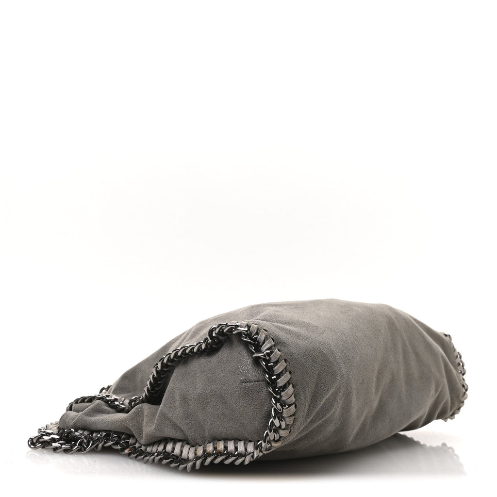 Shaggy Deer Falabella Fold Over Tote Grey