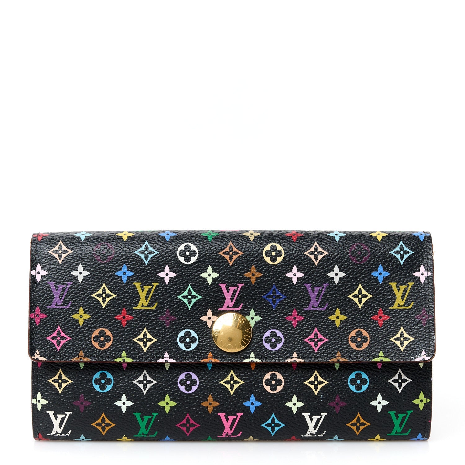 Monogram Multicolor Sarah Wallet Black Grenade