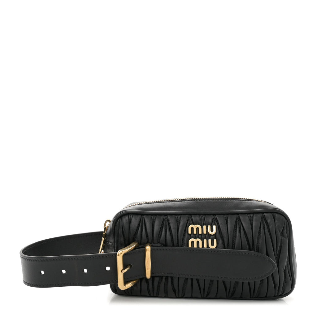 Nappa Matelasse Business Clutch Black