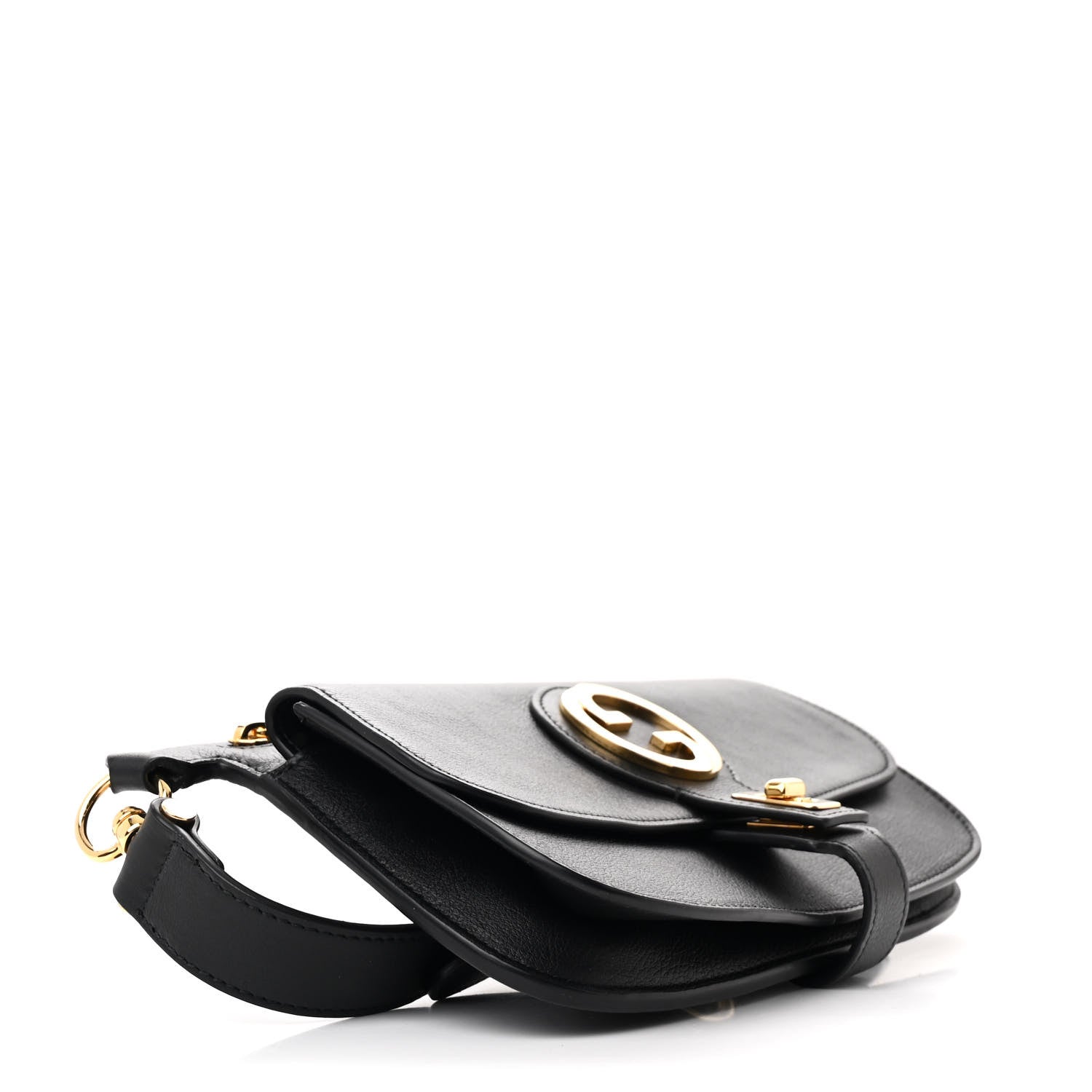 Calfskin GG Roxy Blondie Belt Bag Black