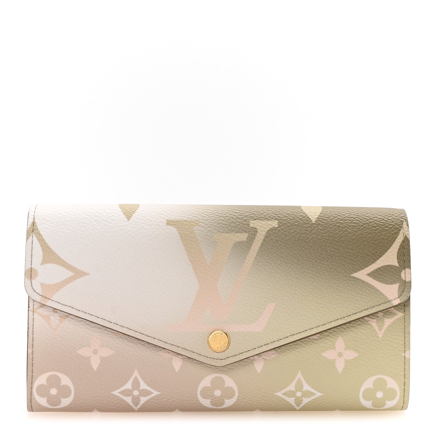 Monogram Giant Spring In The City Sarah Wallet NM Sunset Kaki