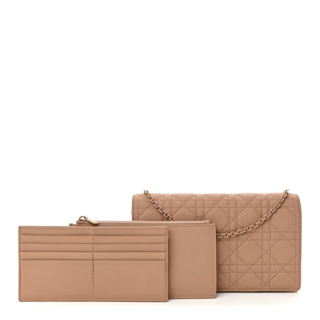 Ultra Matte Calfskin Cannage Lady Dior Clutch Fard