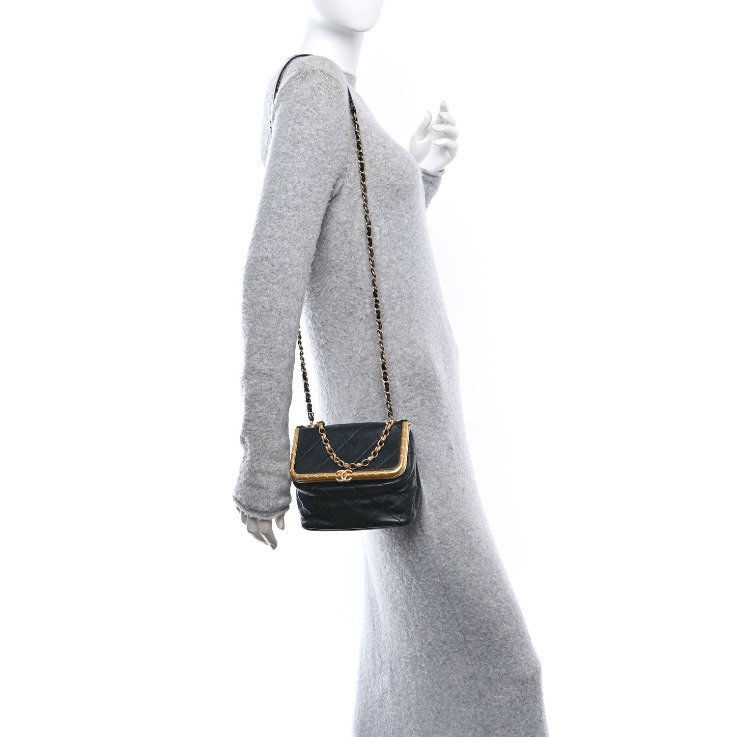 Lambskin Quilted My Crush Bag Black