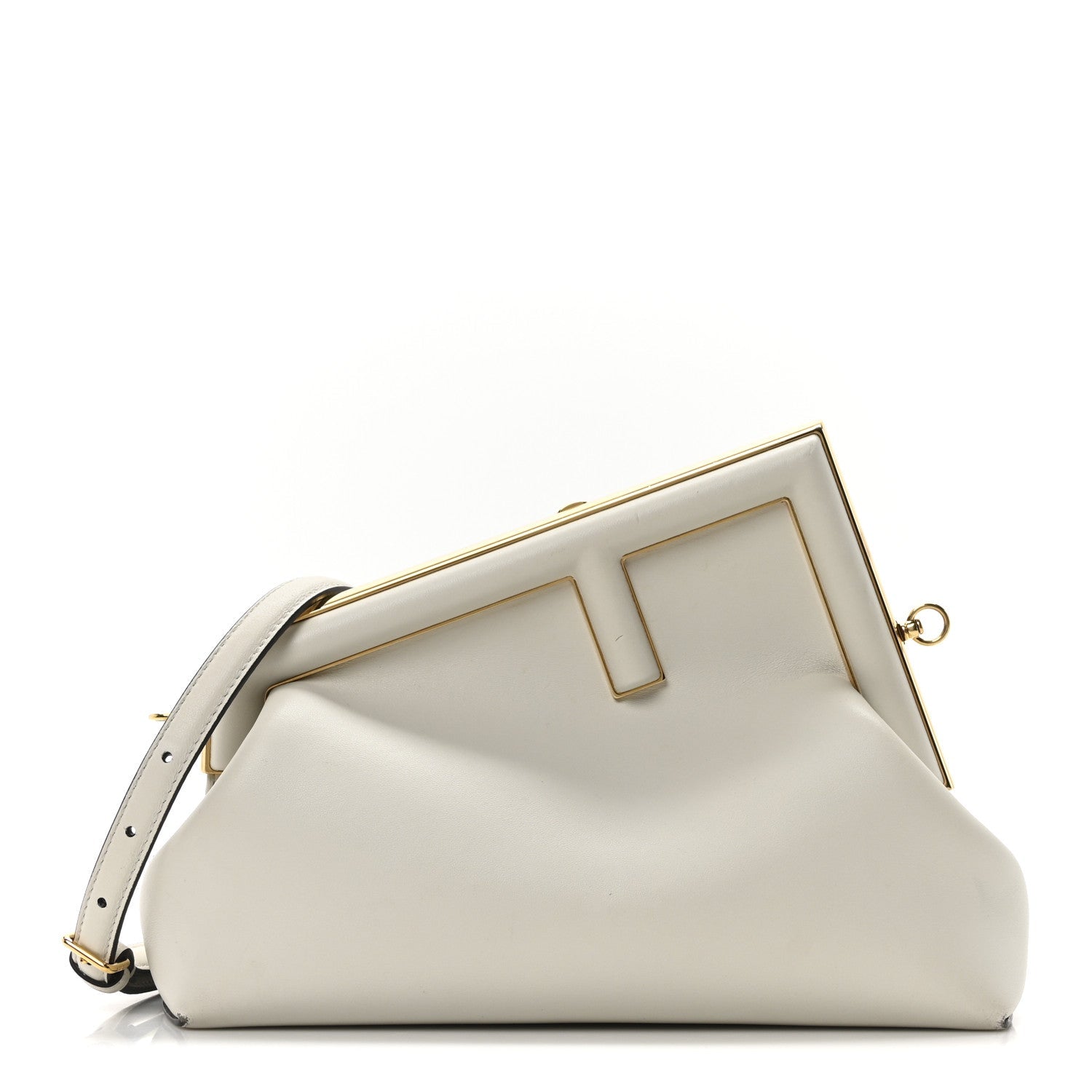 Shiny Nappa Midi Fendi First Ghiaia