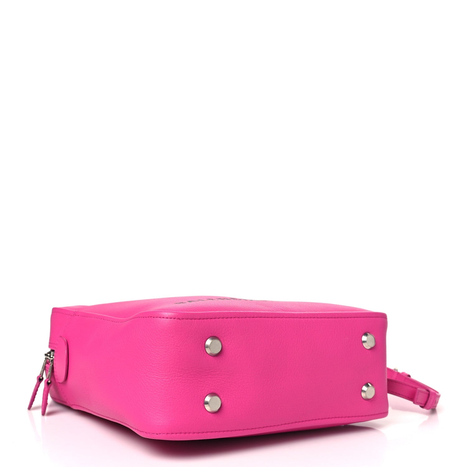 Shiny Day Calfskin S Triangle Duffle Pink