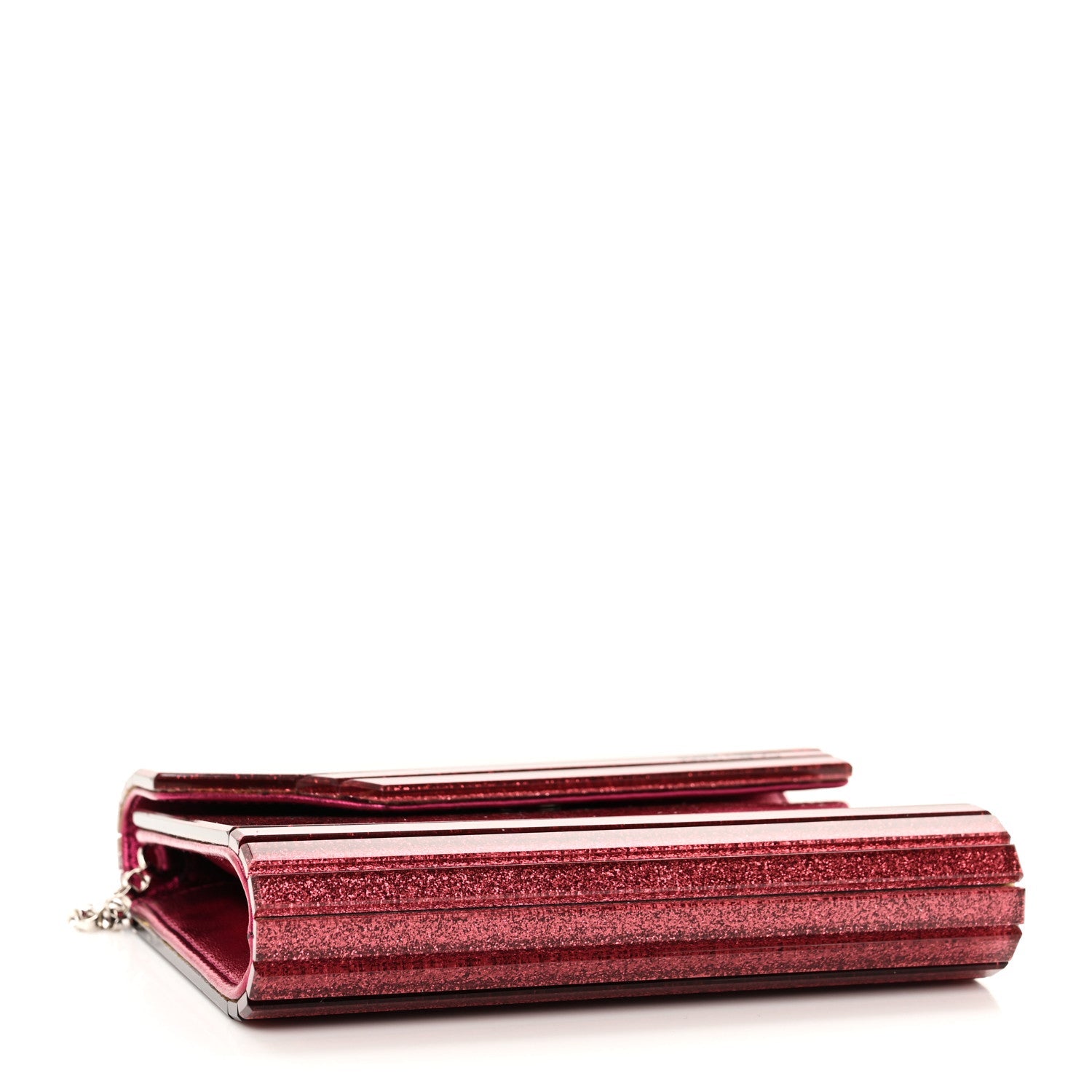 Acrylic Glitter Micro Candy Clutch Red