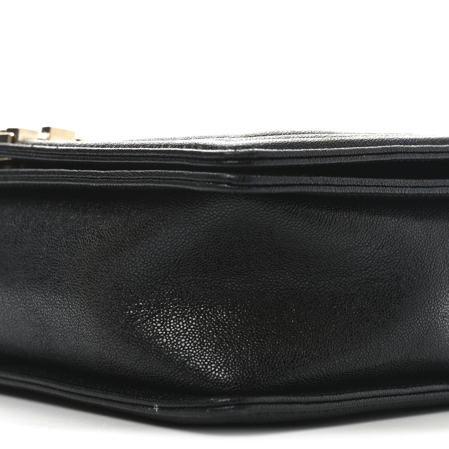 Caviar Chevron Quilted New Medium Boy Flap Black