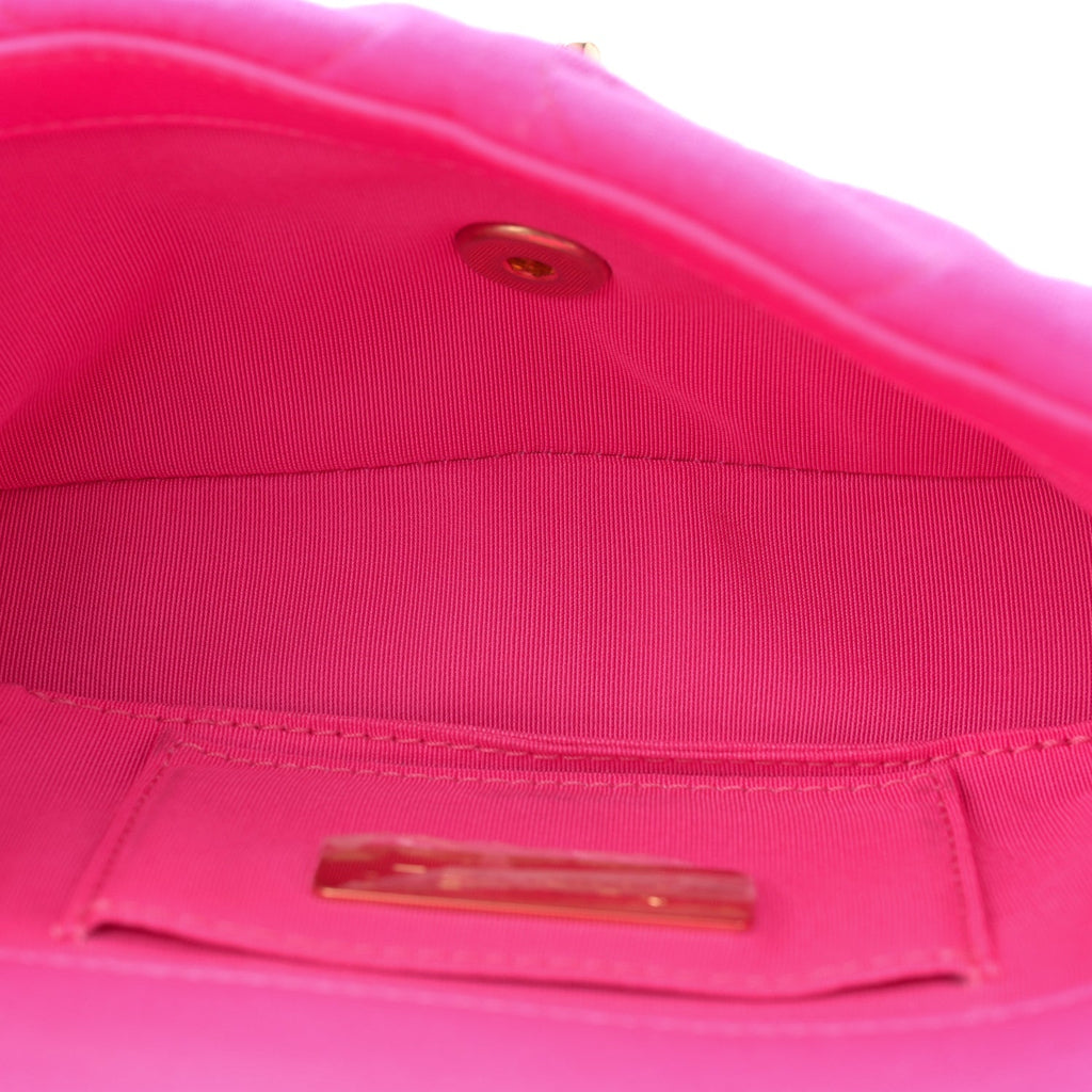 Jersey Quilted Chanel 19 Waist Bag Pink