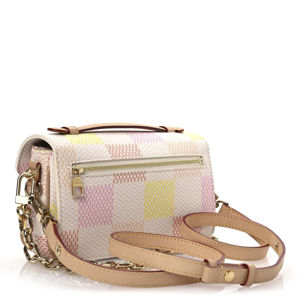 Damier Giant Pochette Metis East West Peach