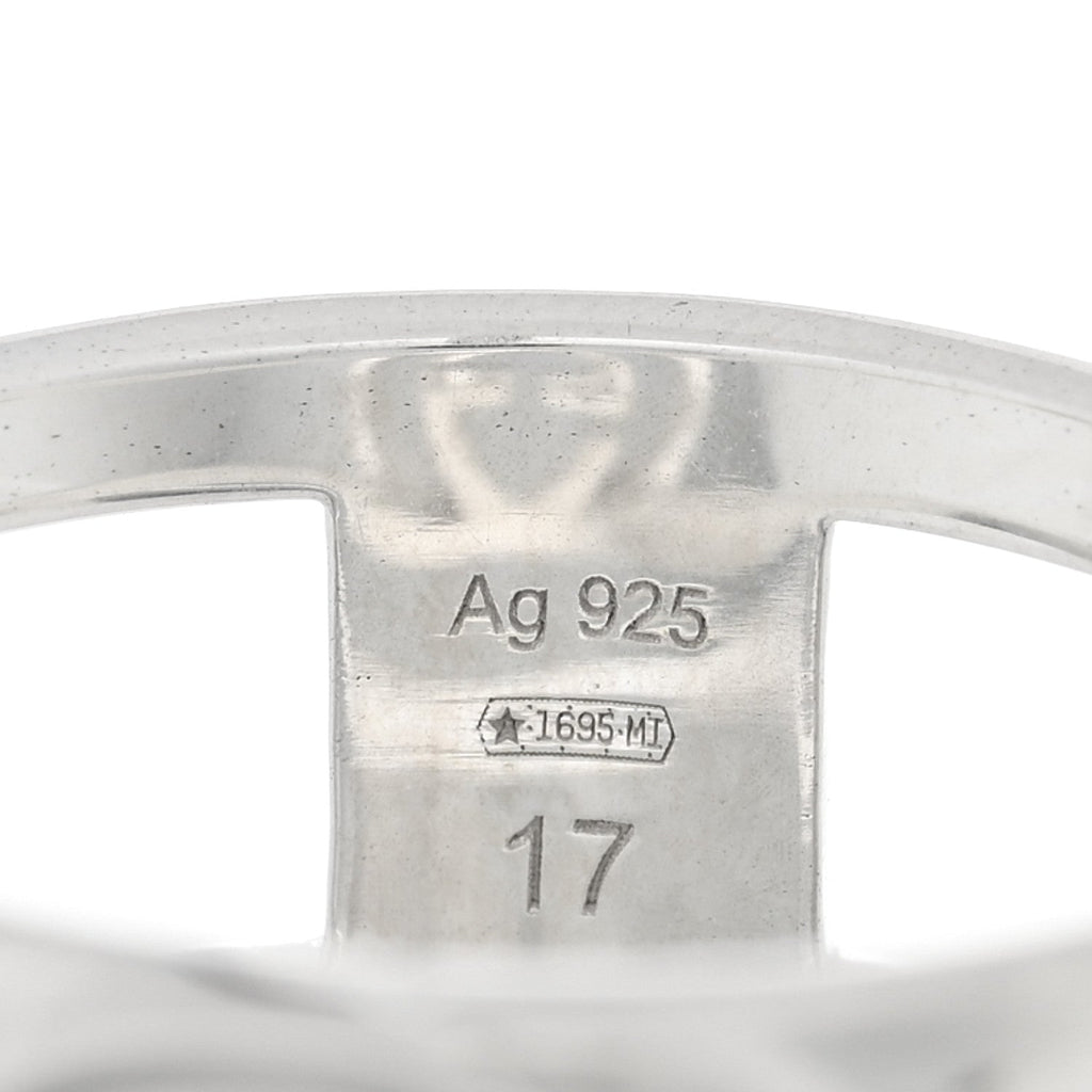Sterling Silver 9mm Interlocking G Open Band Ring 57 8