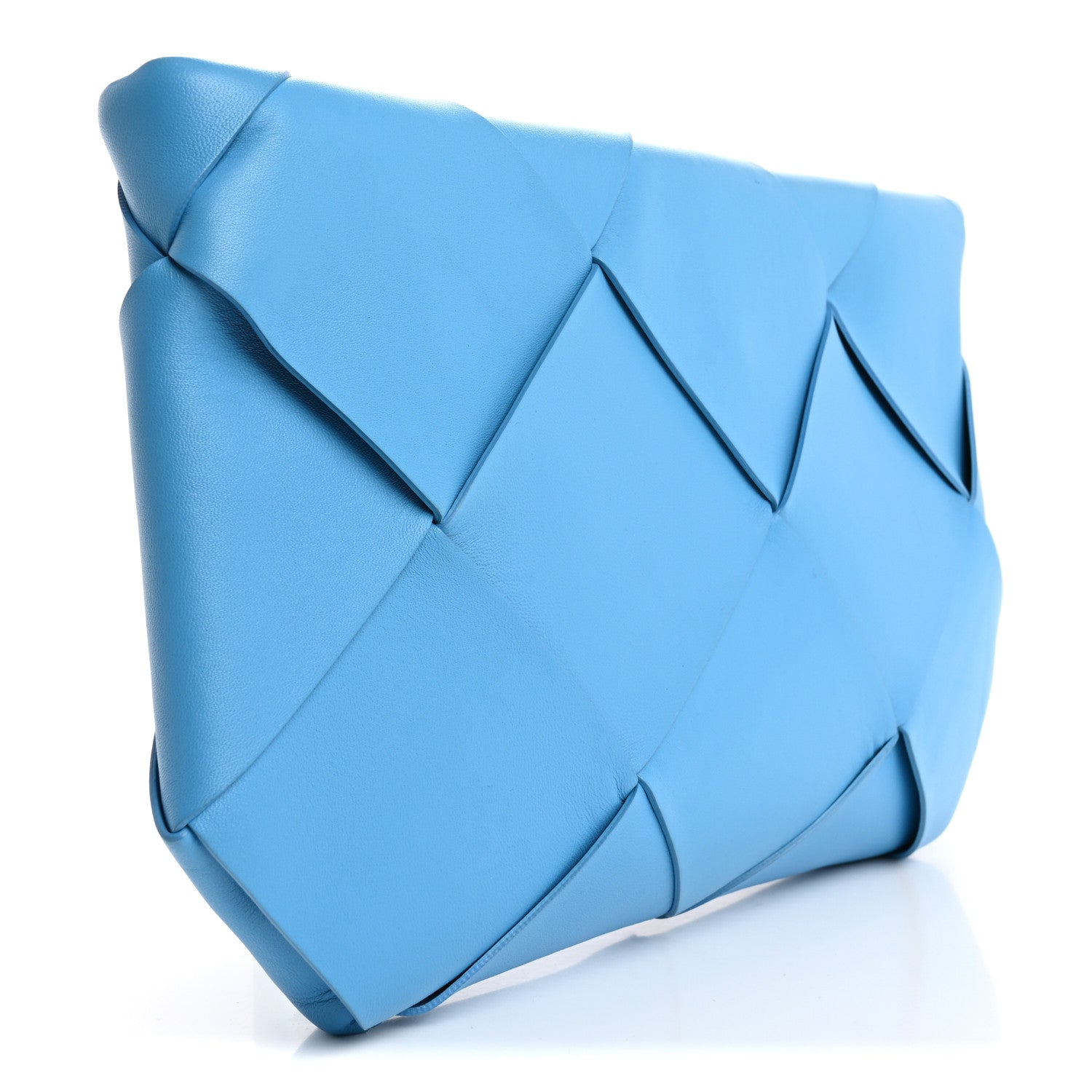 Nappa Maxi Blown Up Intrecciato Pouch Clutch Swimming Pool