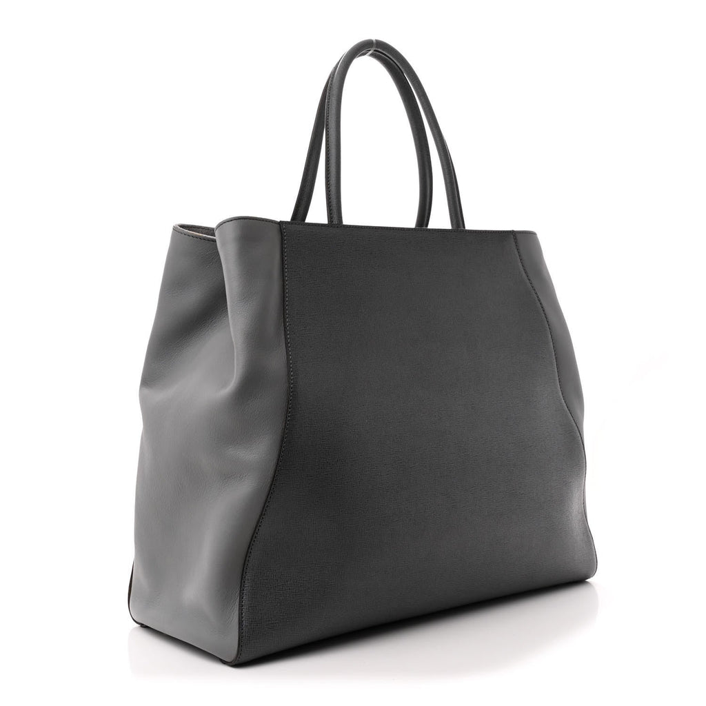 Vitello Large 2Jours Tote Grigio Grigio Chiaro