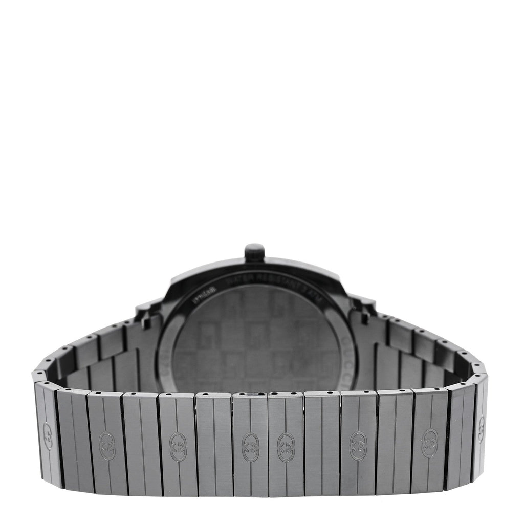 PVD Stainless Steel 38mm Grip Quartz Watch Black