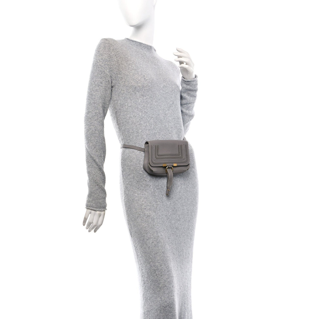 Calfskin Marcie Convertible Belt Bag Cashmere Grey