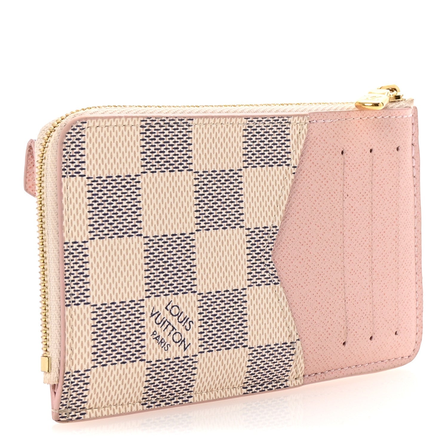 Damier Azur Recto Verso  Holder Rose Ballerine