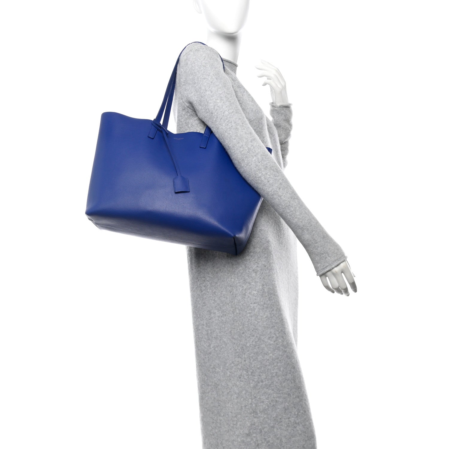 Calfskin Large Shopping Tote Ultramarine