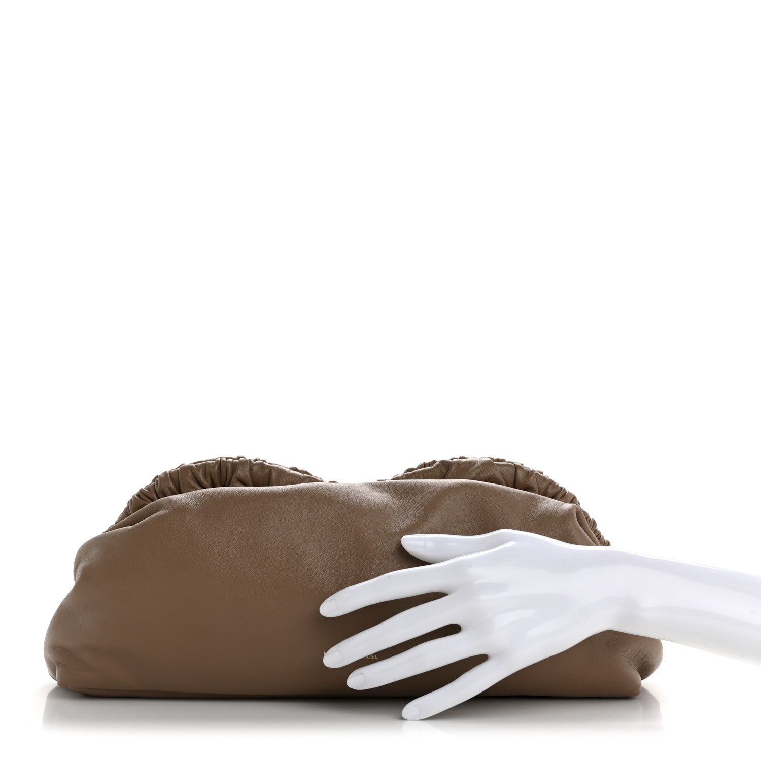 Lambskin Cloud Clutch Biscotto