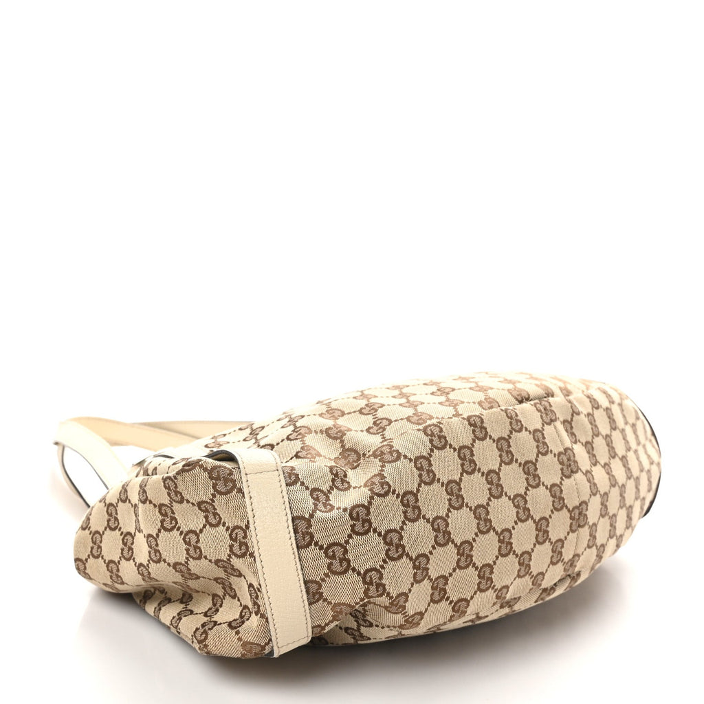 Monogram Abbey Medium Shoulder Bag Beige