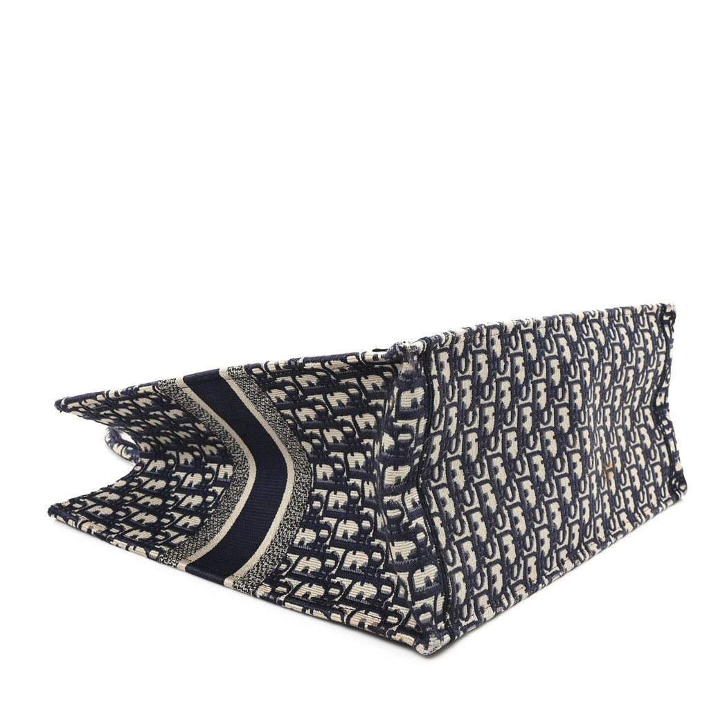 Oblique Large Book Tote Blue Multicolor