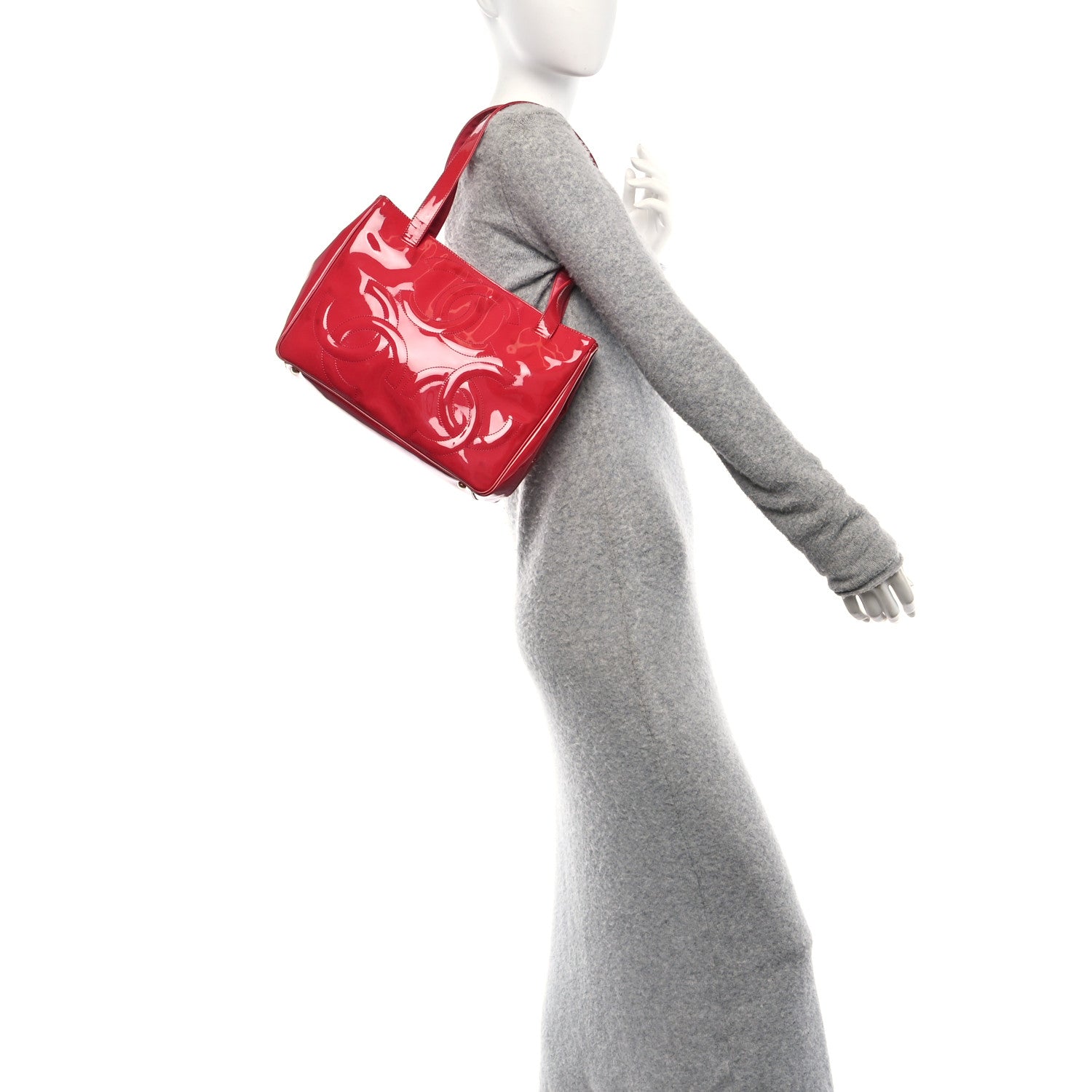 Patent CC Mini Tote Red