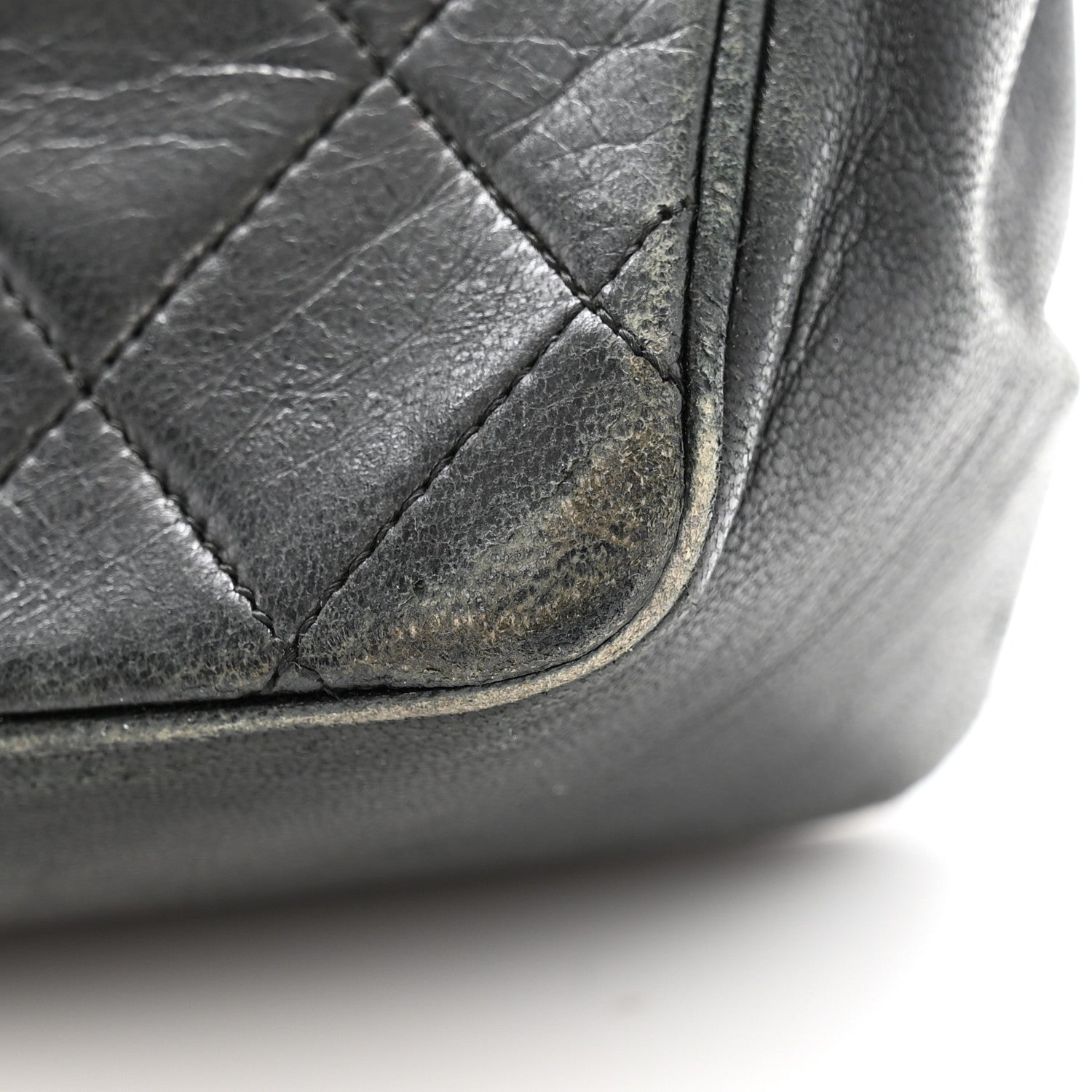Lambskin Quilted Medium Double Flap Bijoux Chain Black