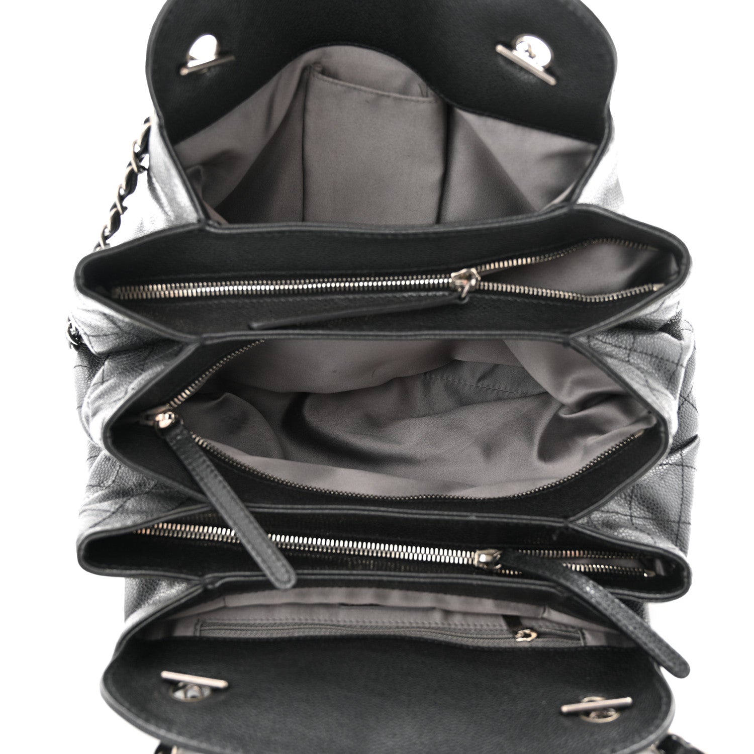 Caviar 31 CC Shoulder Bag Black