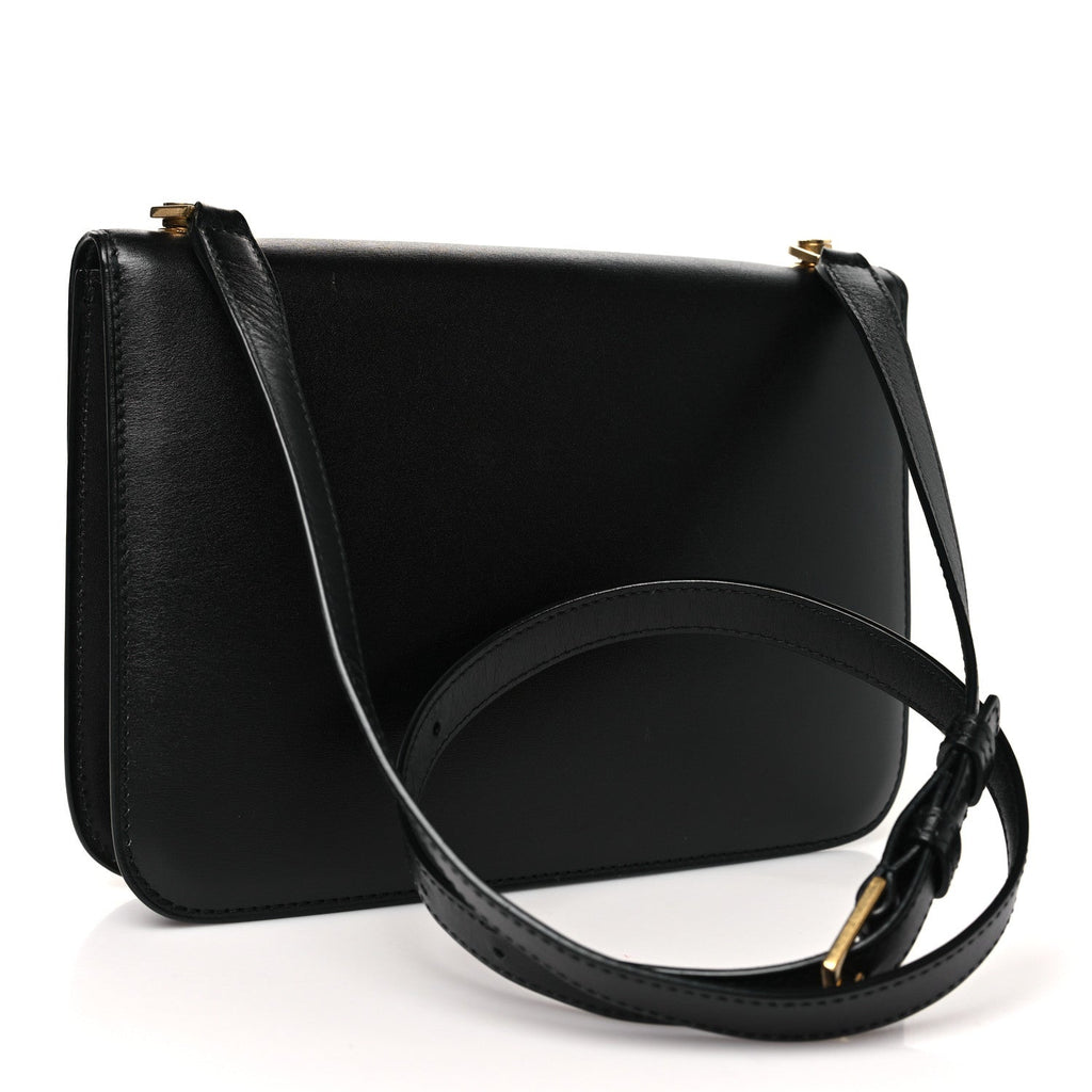 Smooth Calfskin Carre Satchel Black