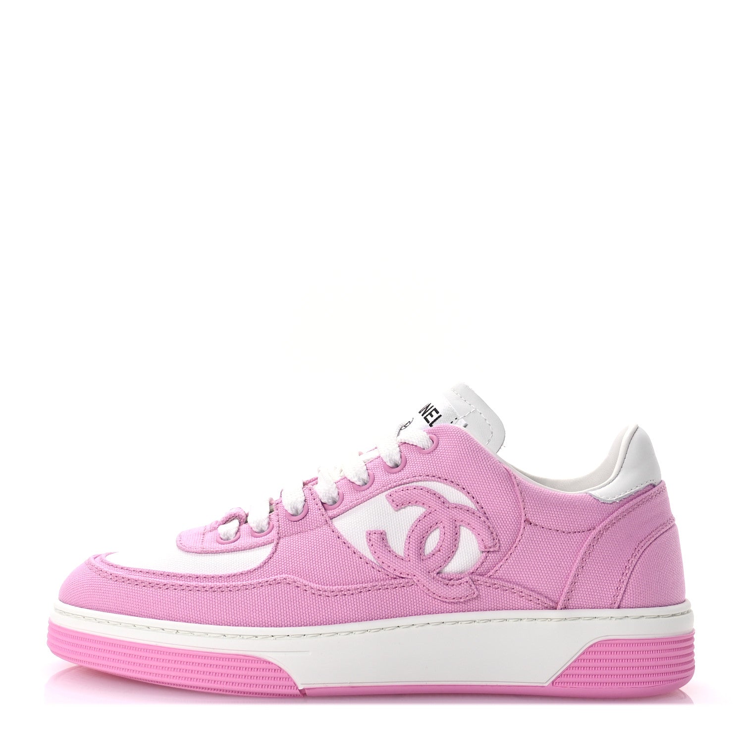 Cotton Sneakers 37 Pink White