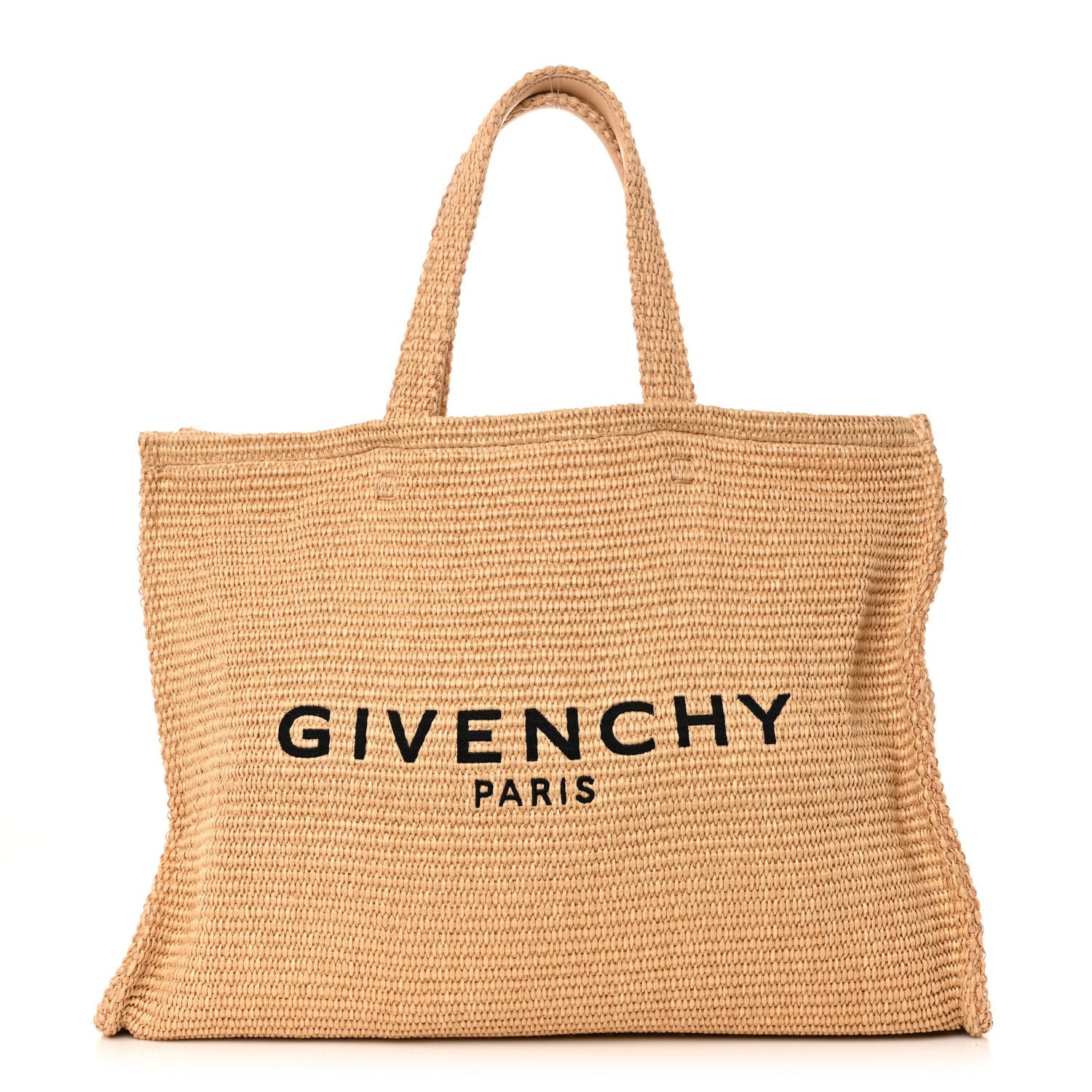 Raffia Large G Shopping Tote Natural