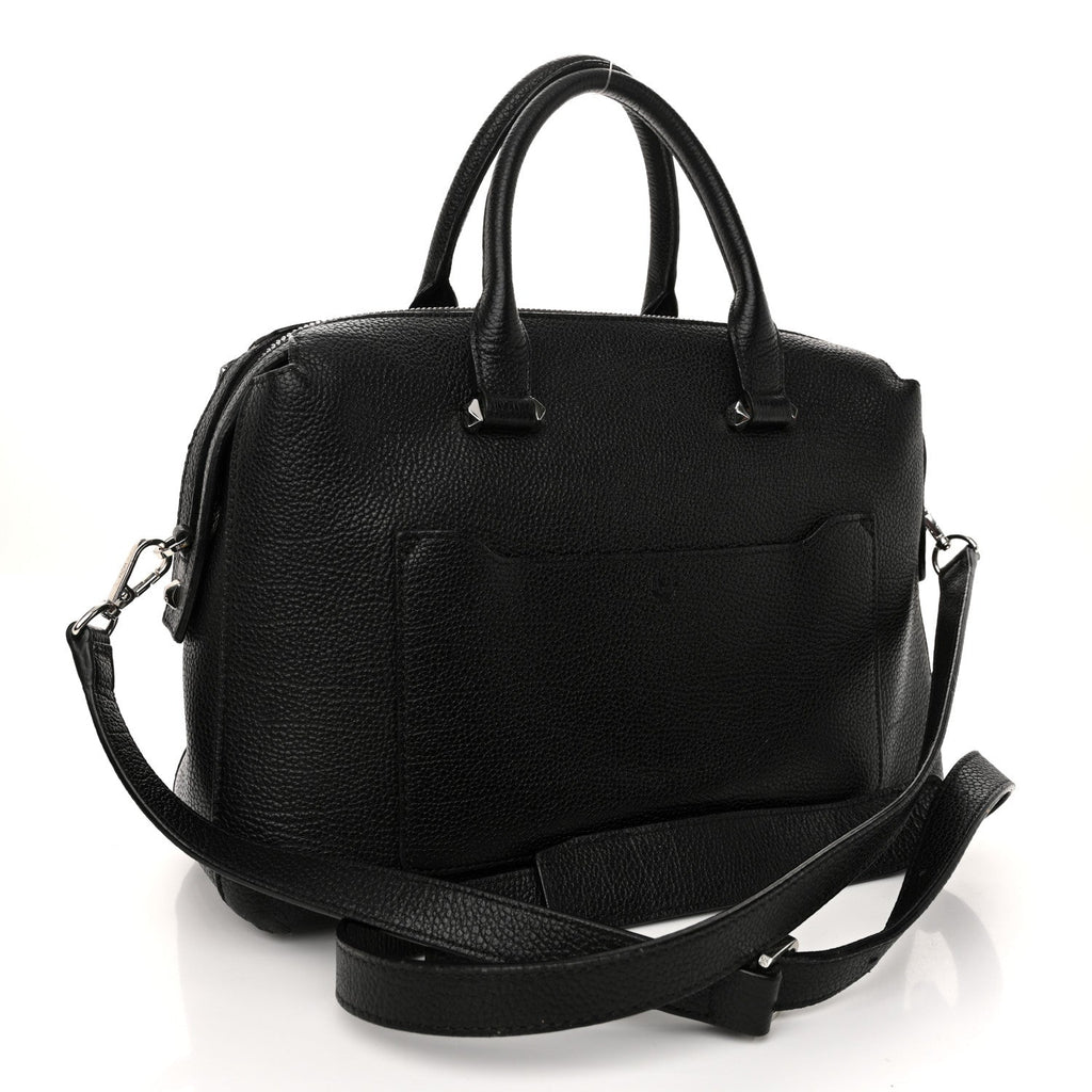 Grained Calfskin Medium Ella Boston Black