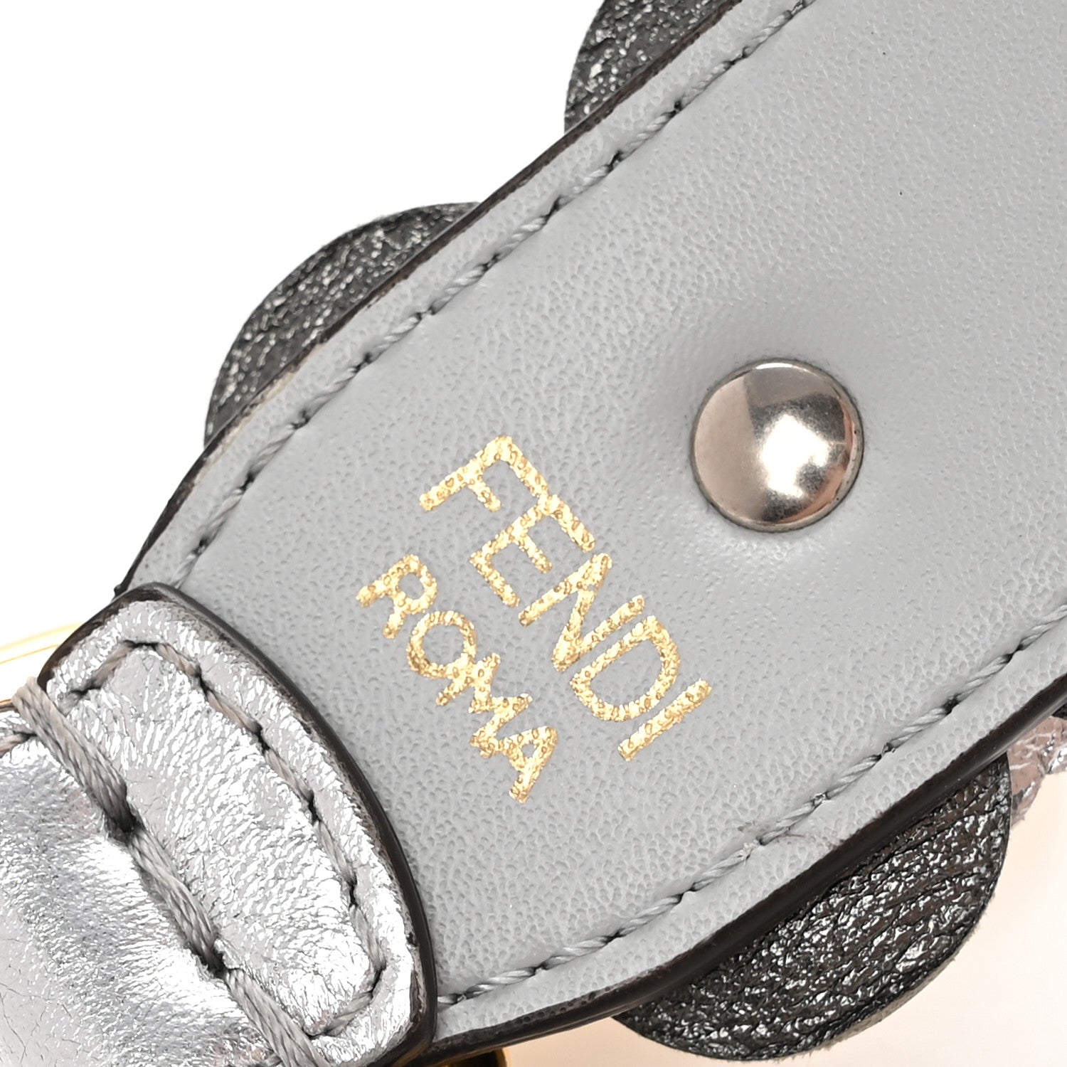 Vitello Catalan Mirror Flowerland Studded Mini Strap You Argento Multicolor