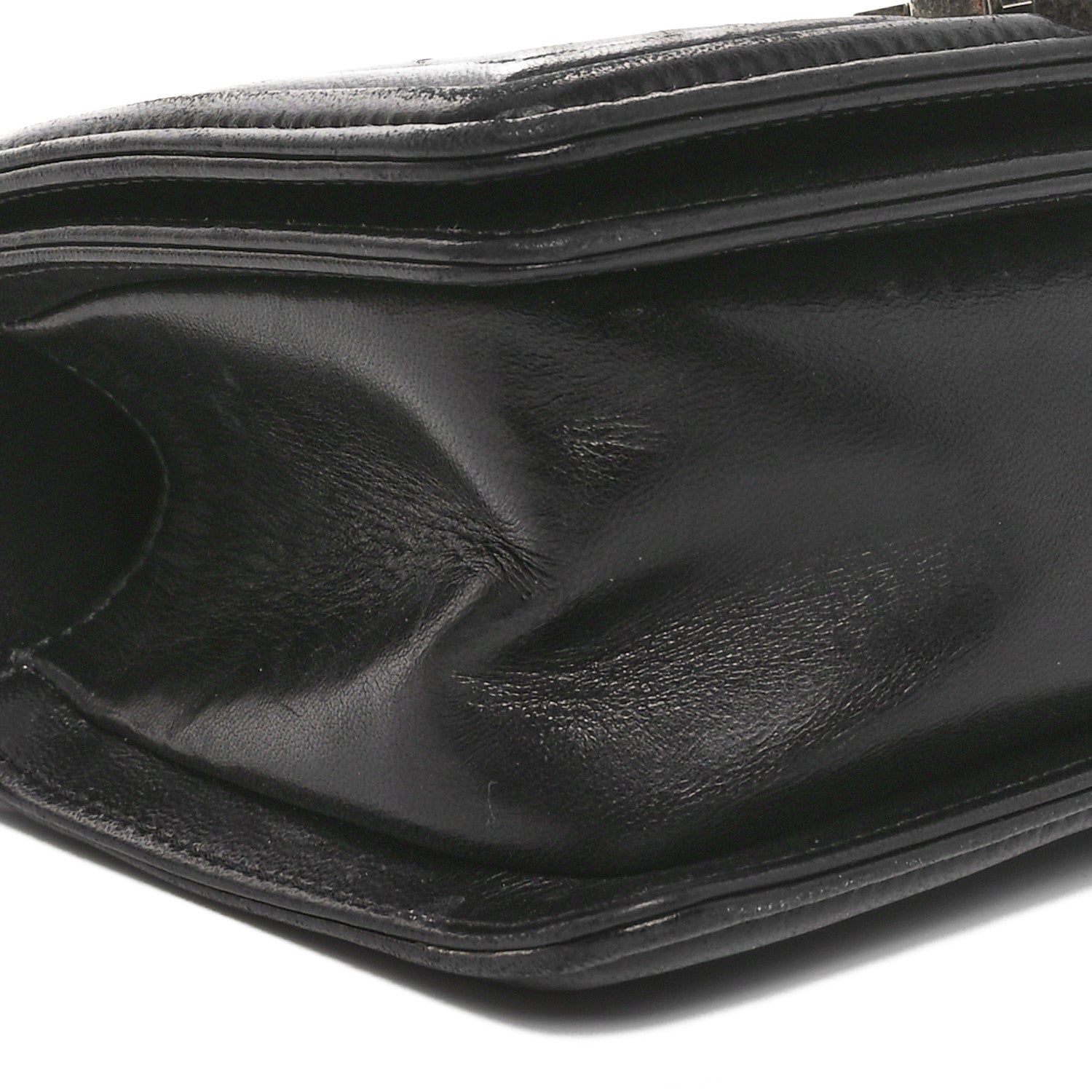 Galuchat Stingray Small Boy Flap Black Silver