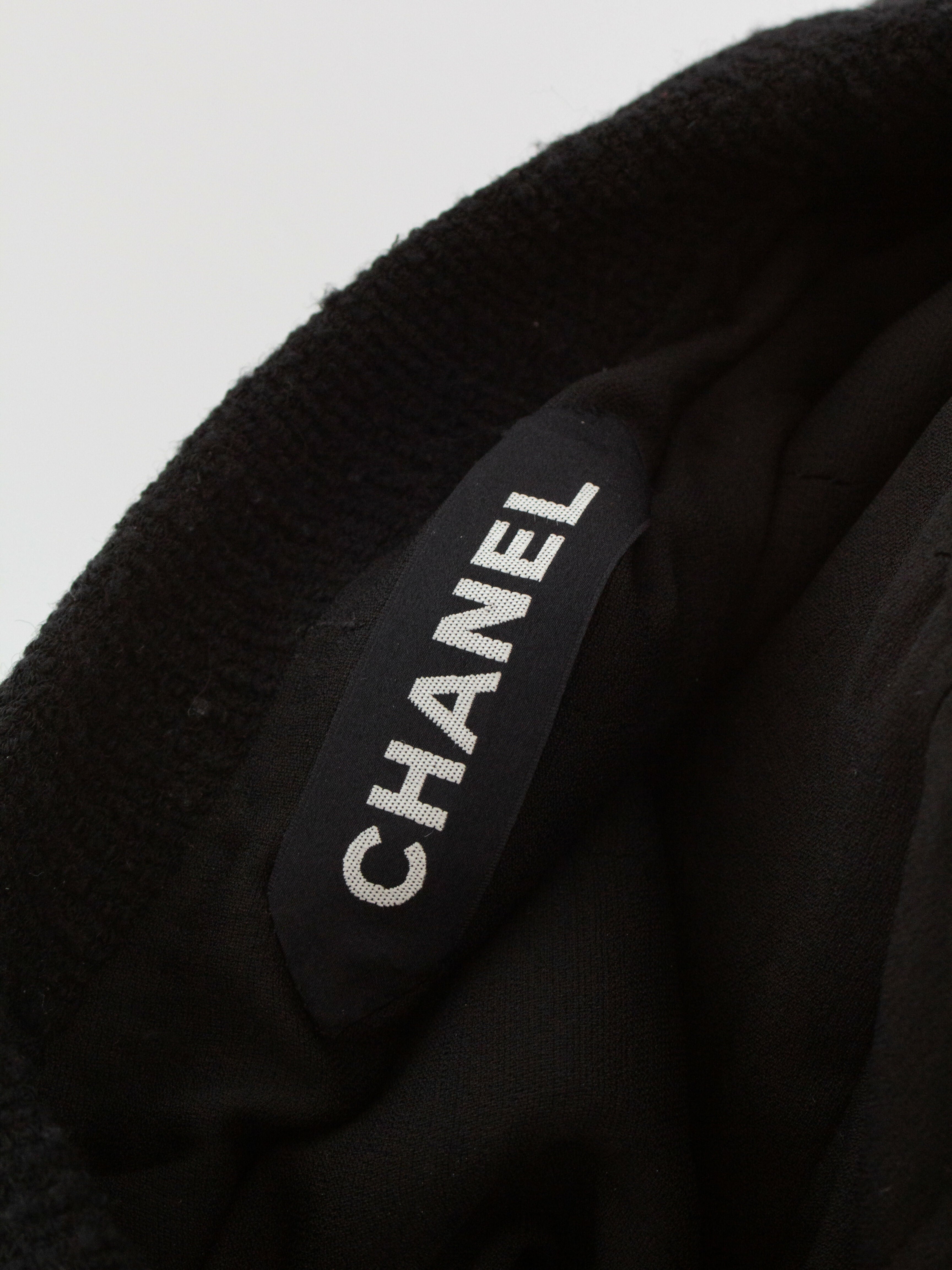 Chanel Haute Couture S/S 2001 LBD Black Bow Mini Dress