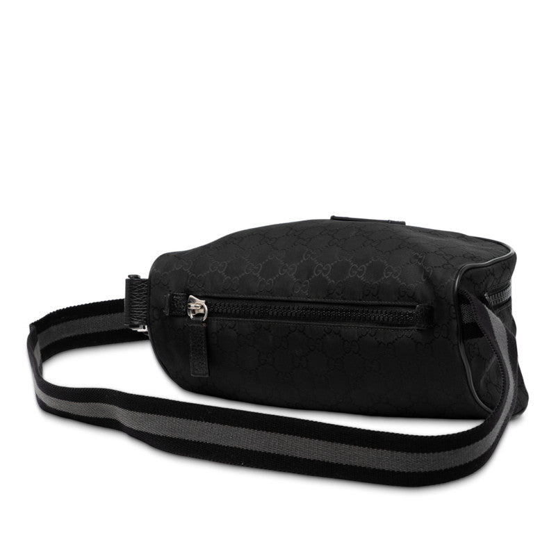 Gucci GG Nylon Nylon Leather Belt Bag