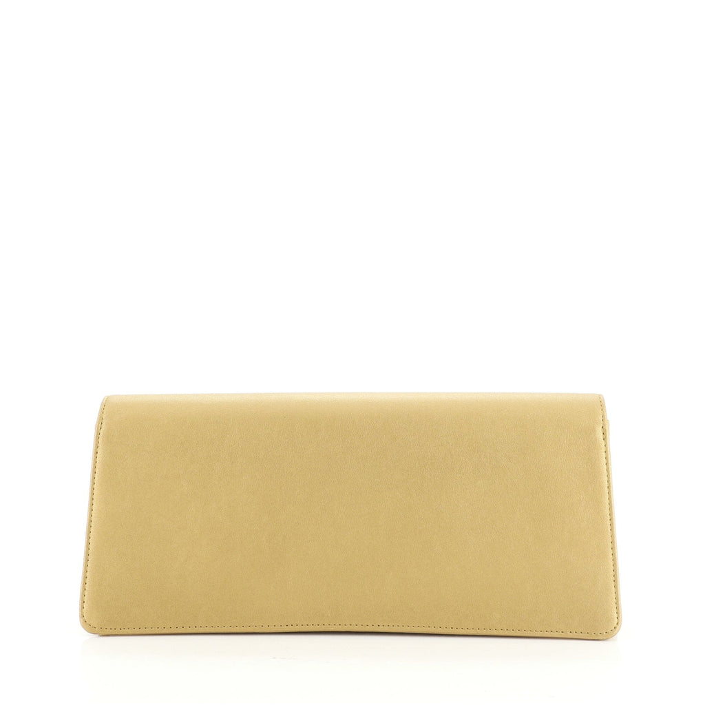 Egyptian CC Flap Clutch Leather