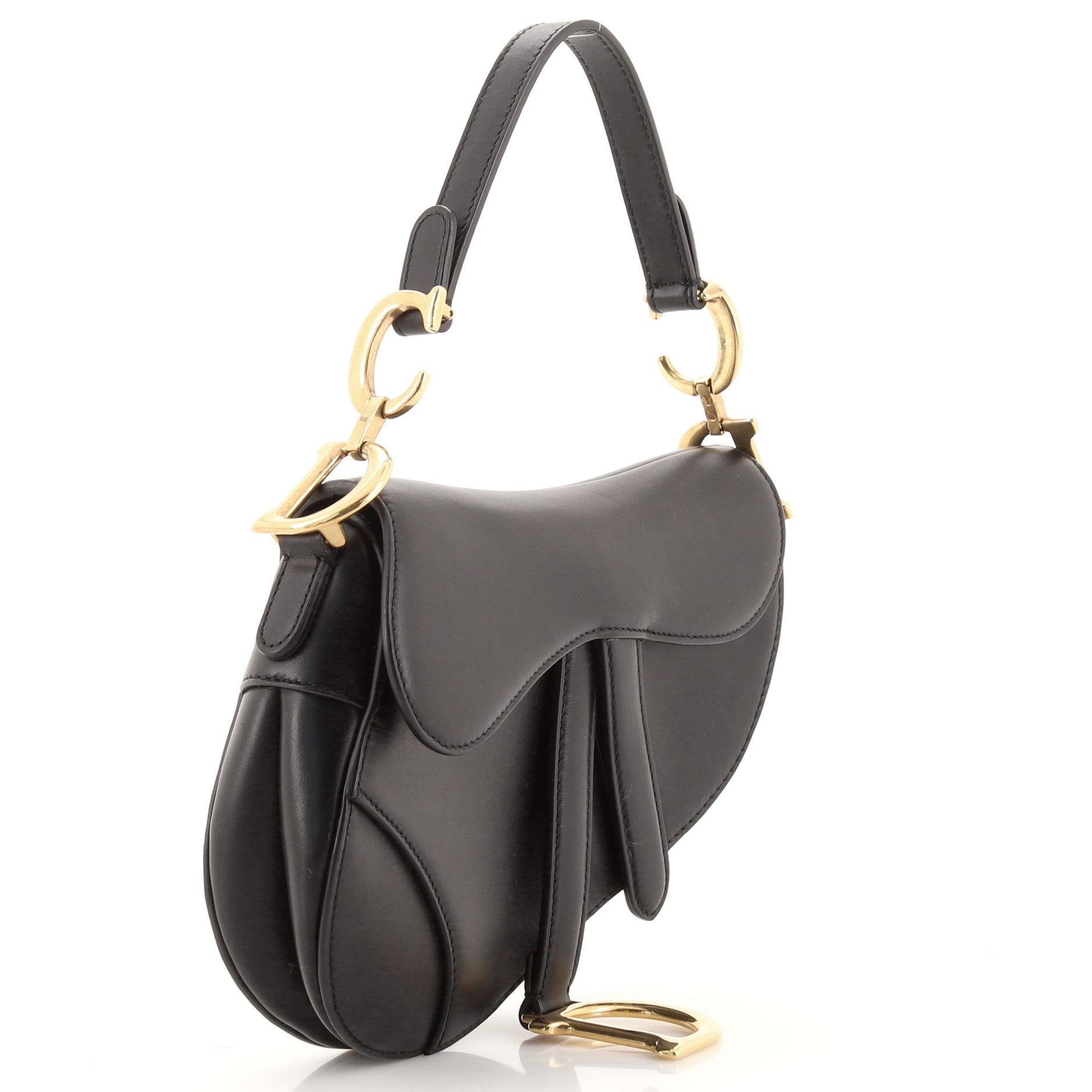 Saddle Handbag Leather Mini