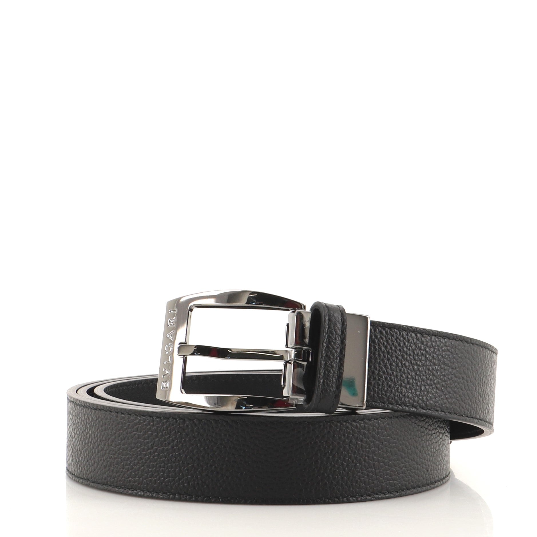 Ellipse Buckle Belt Leather Medium 110