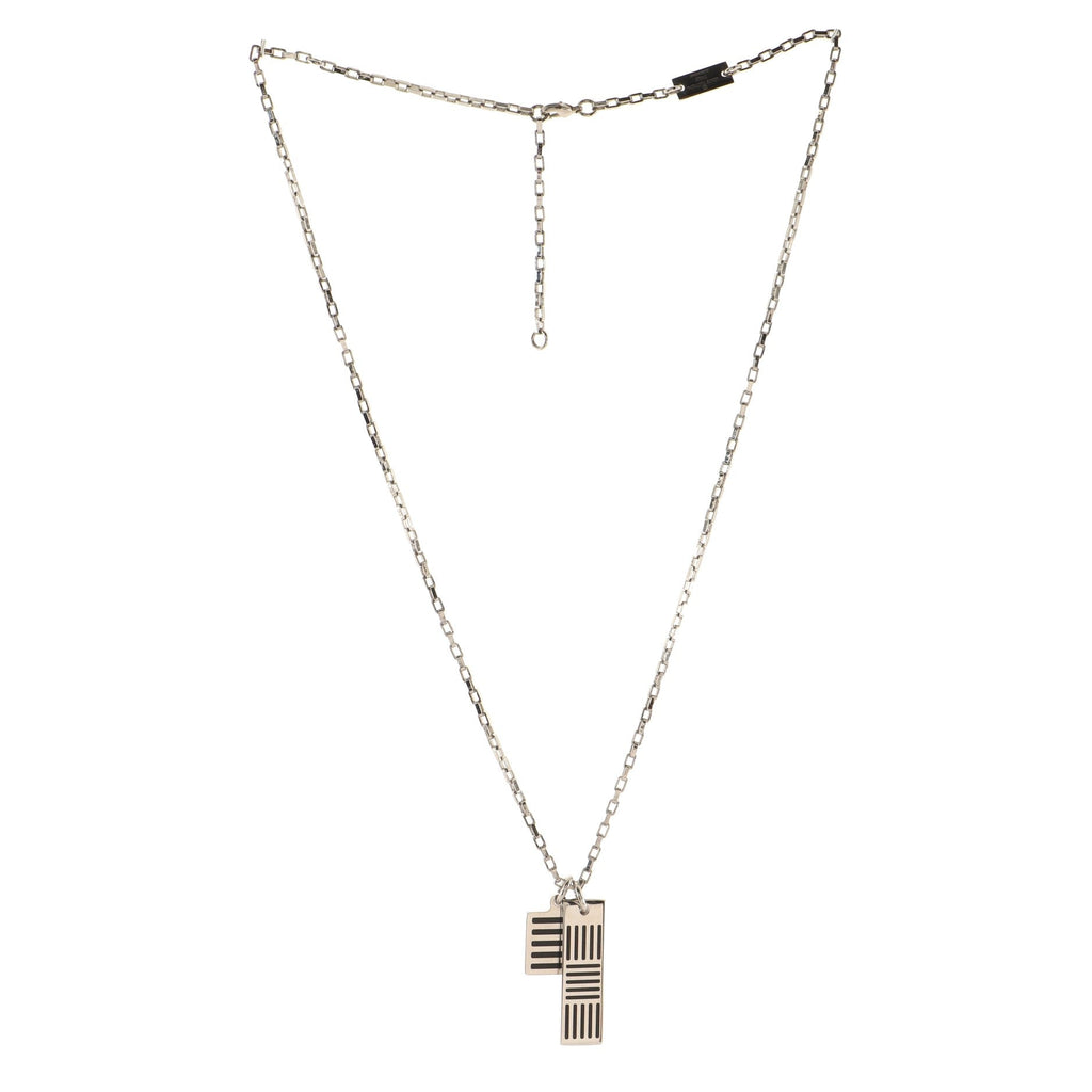 Collier Damier Colors Pendant Necklace Metal with Enamel