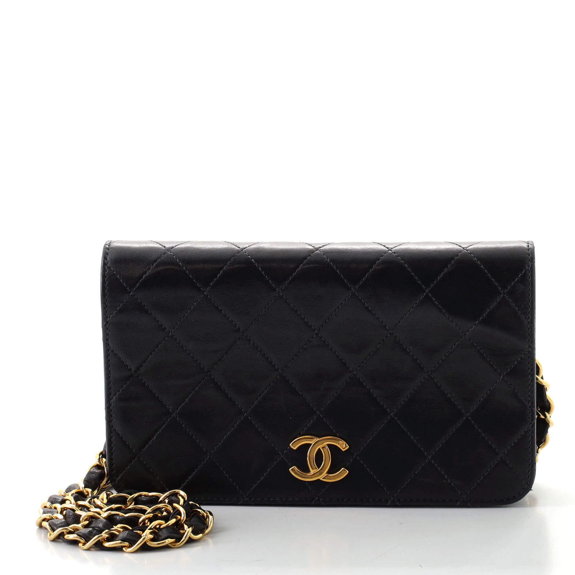 Vintage Full Flap Bag Quilted Lambskin Mini