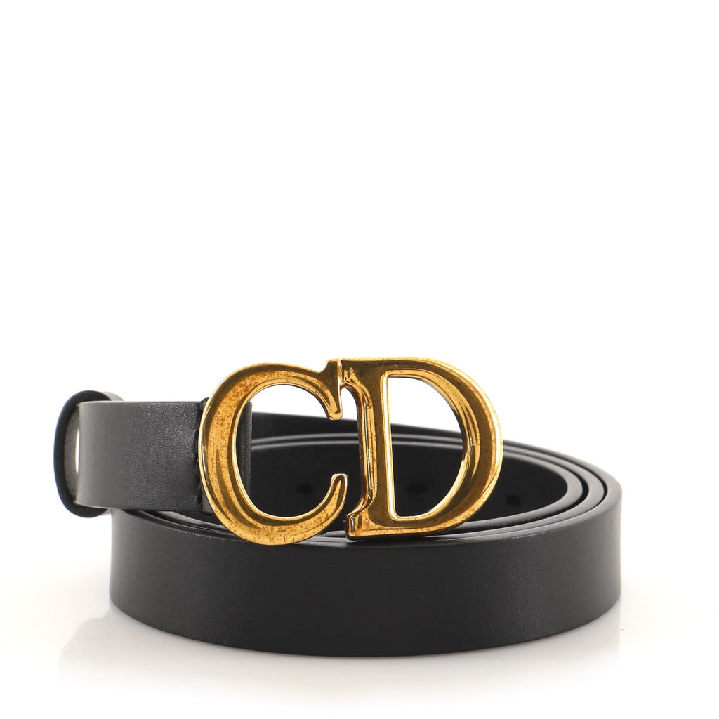 Saddle Belt Leather Thin 75