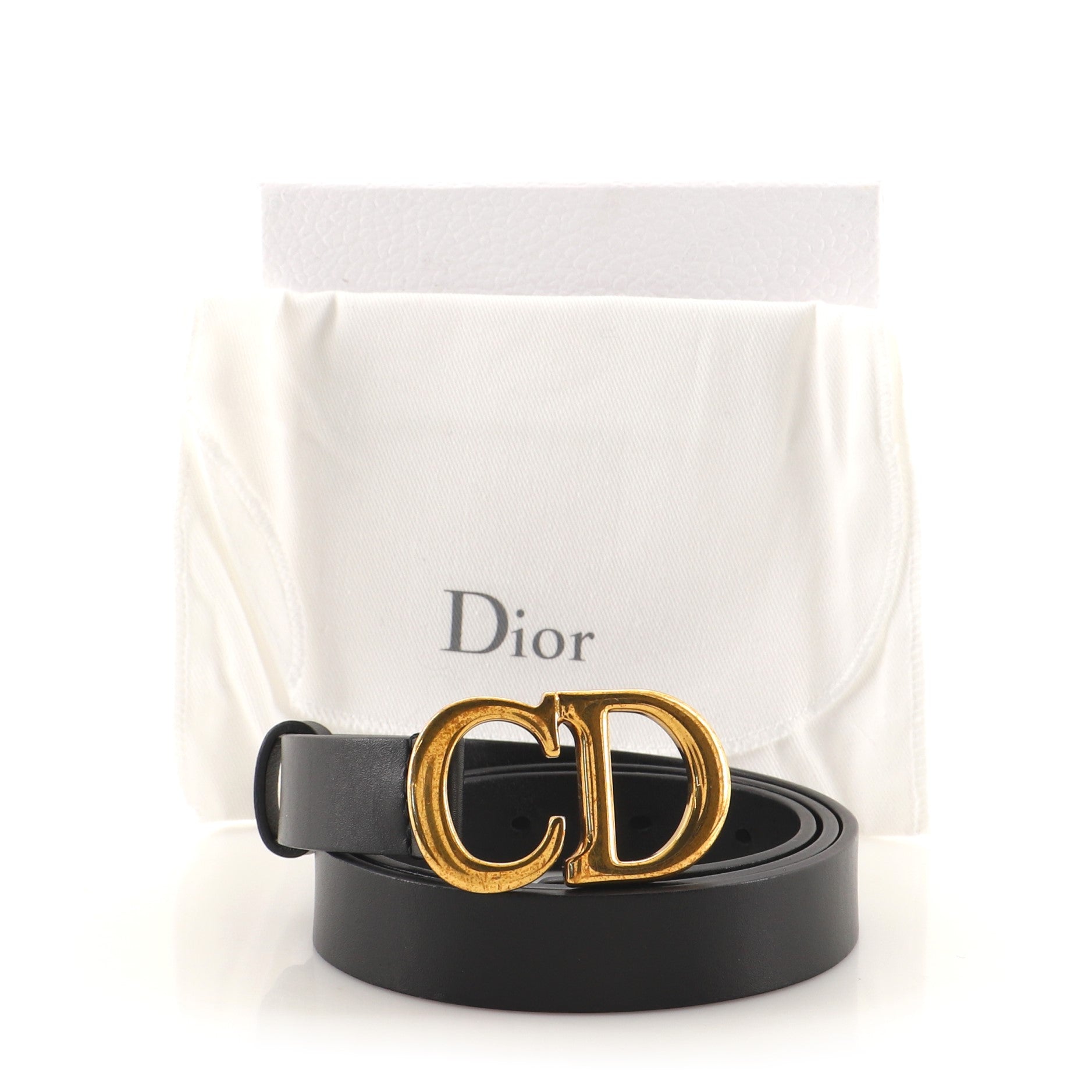 Saddle Belt Leather Thin 75