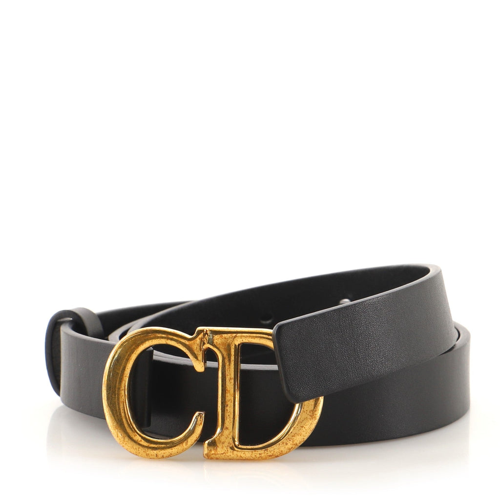 Saddle Belt Leather Thin 75