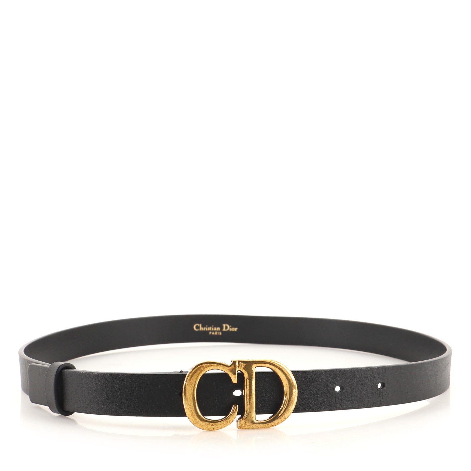 Saddle Belt Leather Thin 75