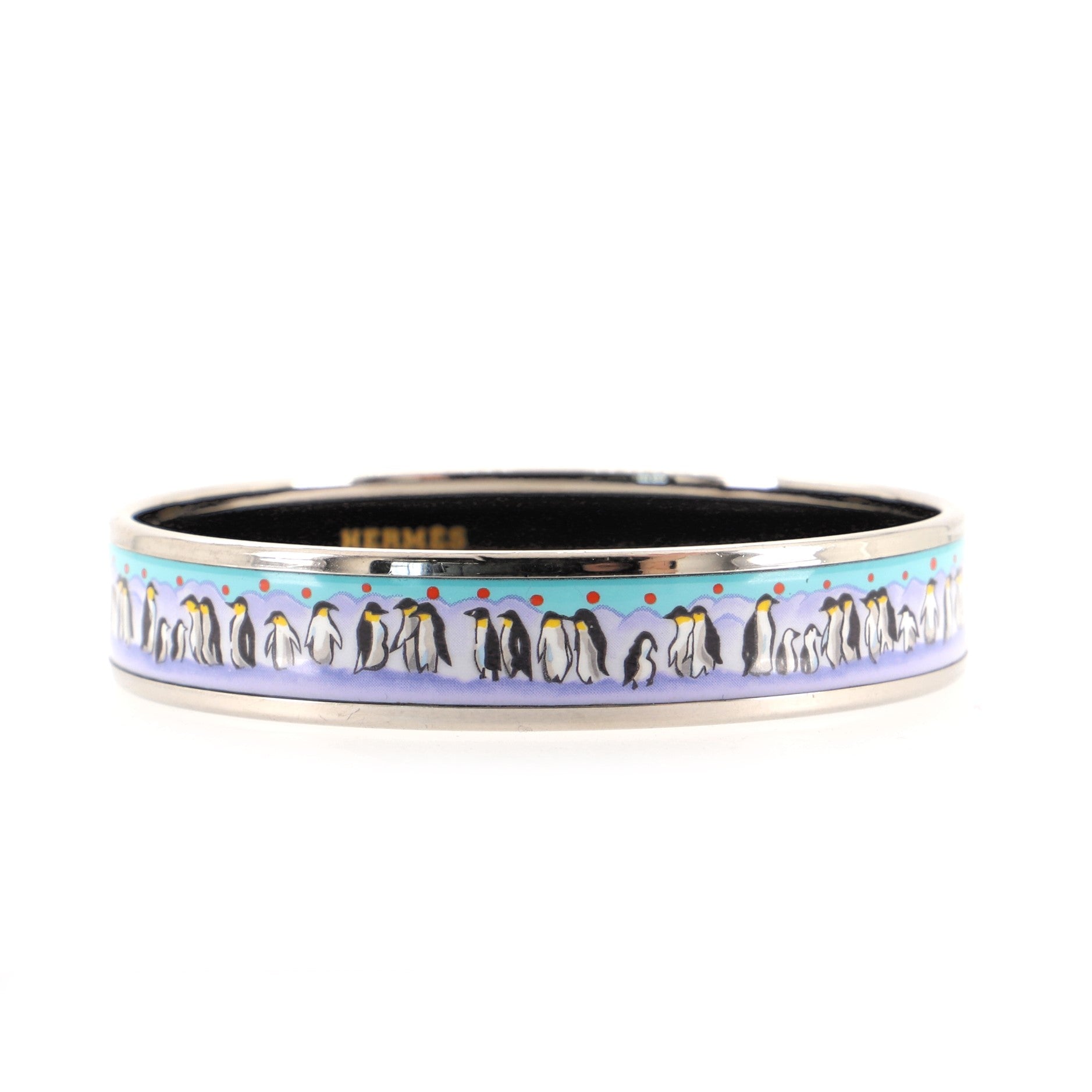 Bangle Bracelet Printed Enamel Narrow