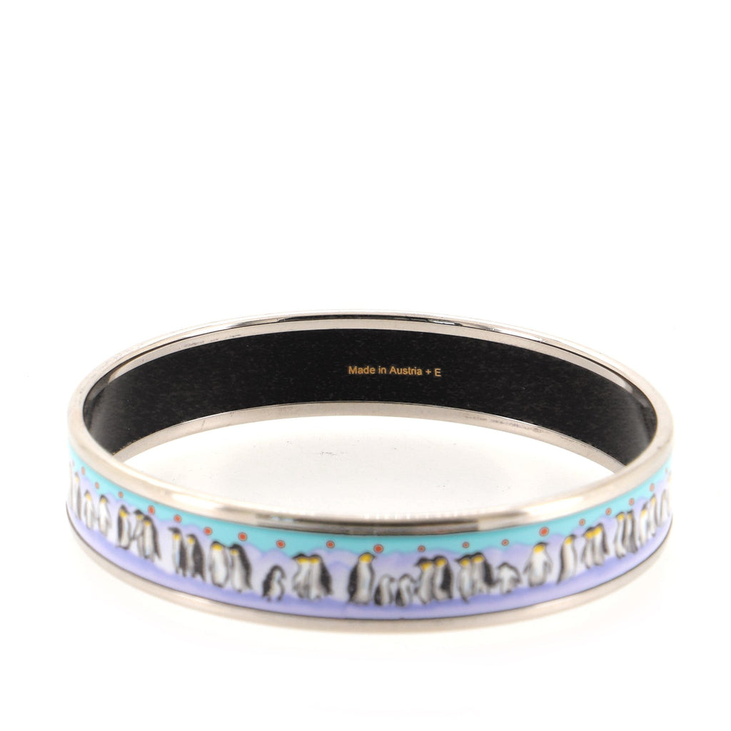 Bangle Bracelet Printed Enamel Narrow