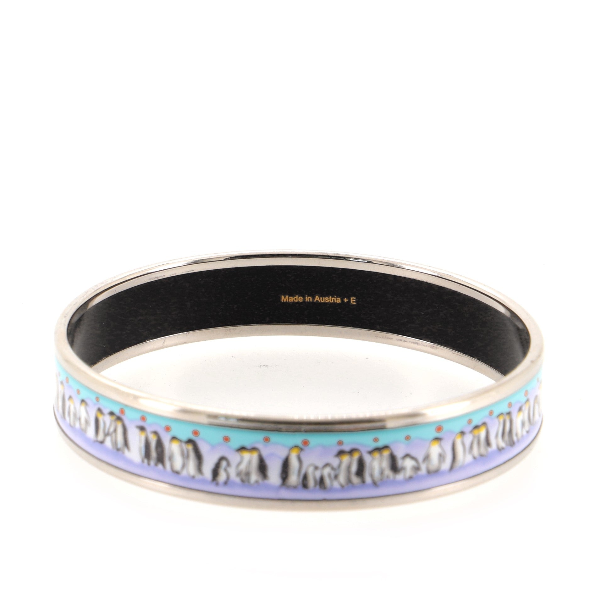 Bangle Bracelet Printed Enamel Narrow