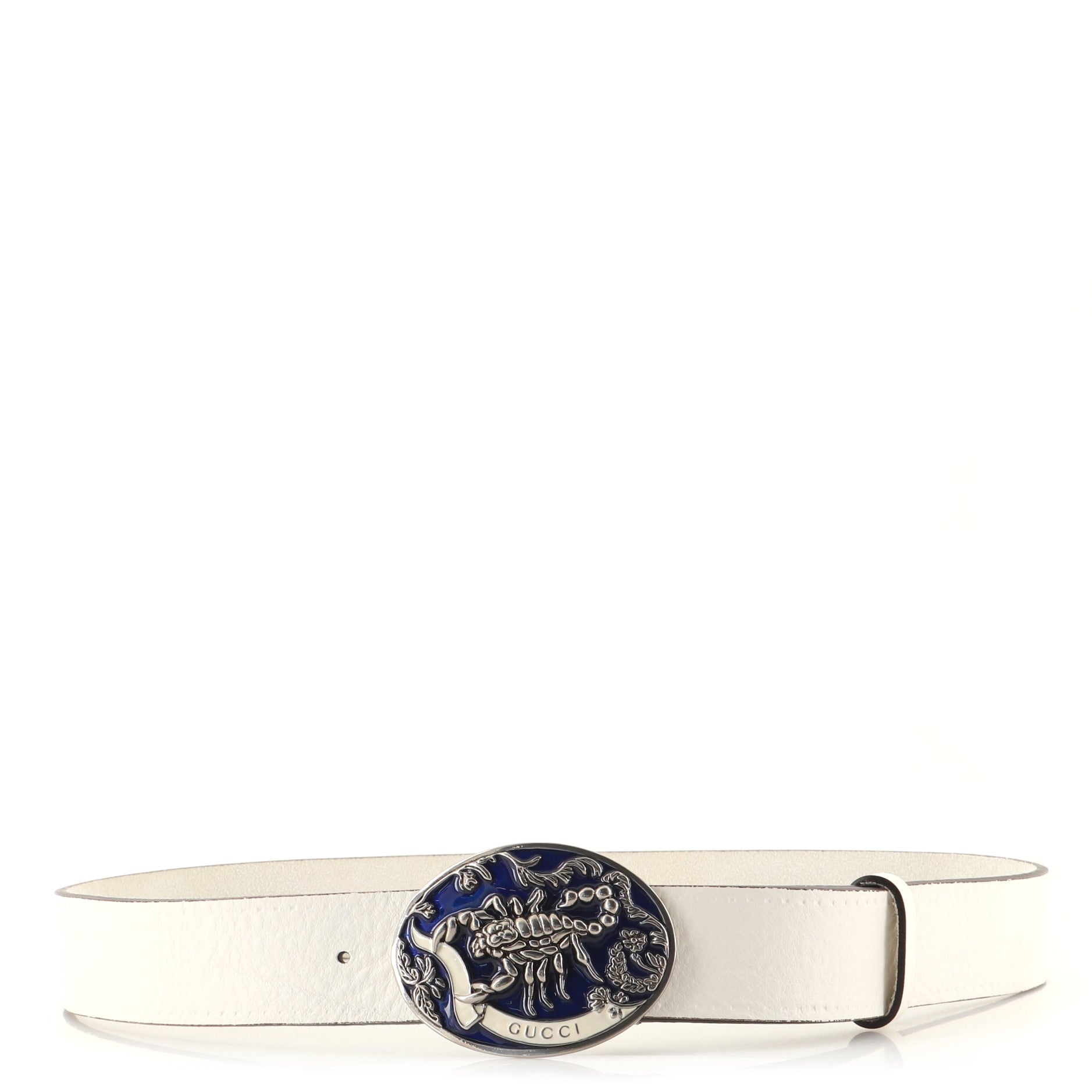 Scorpion Buckle Belt Leather Wide 95