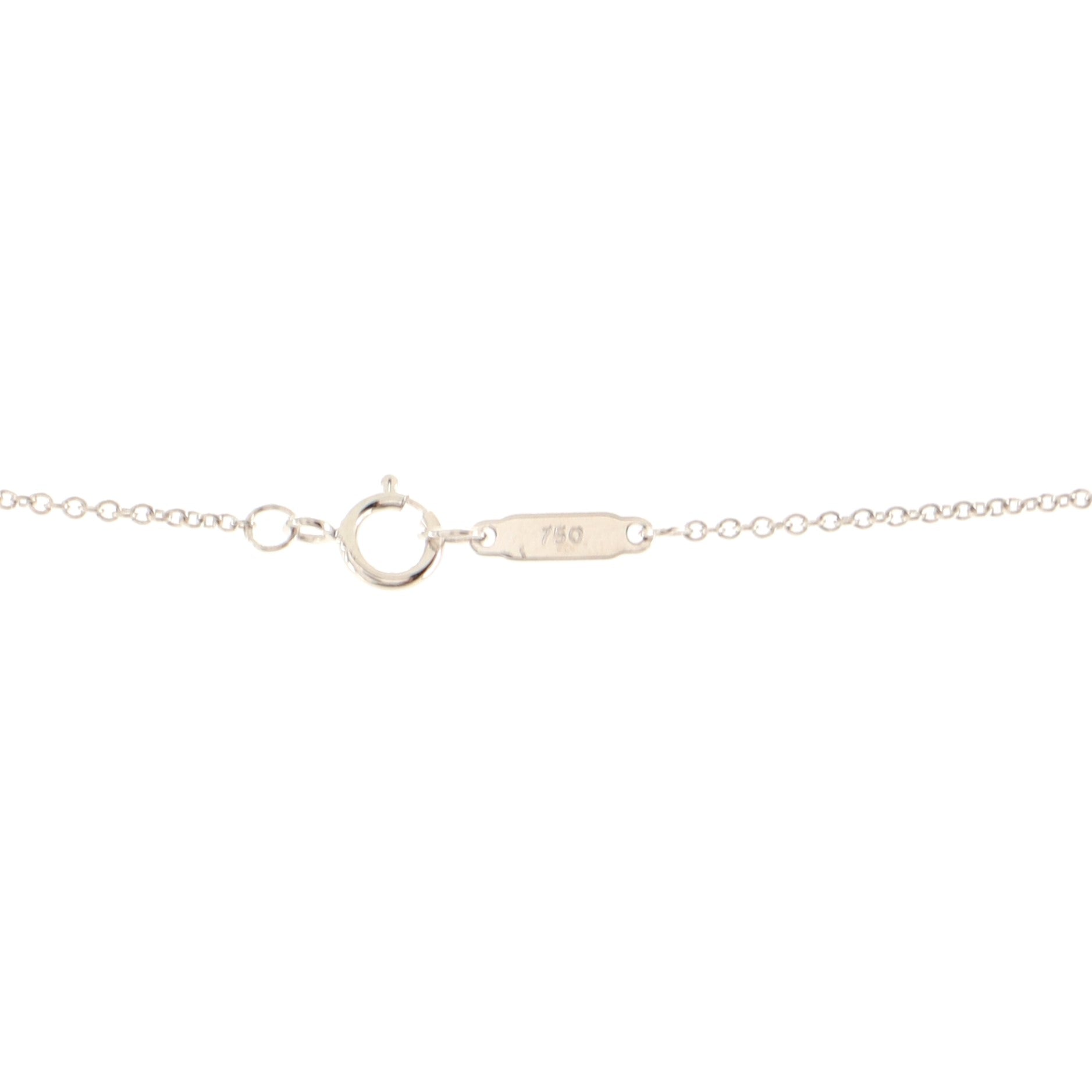 Cross Pendant Necklace 18K White Gold with Diamond