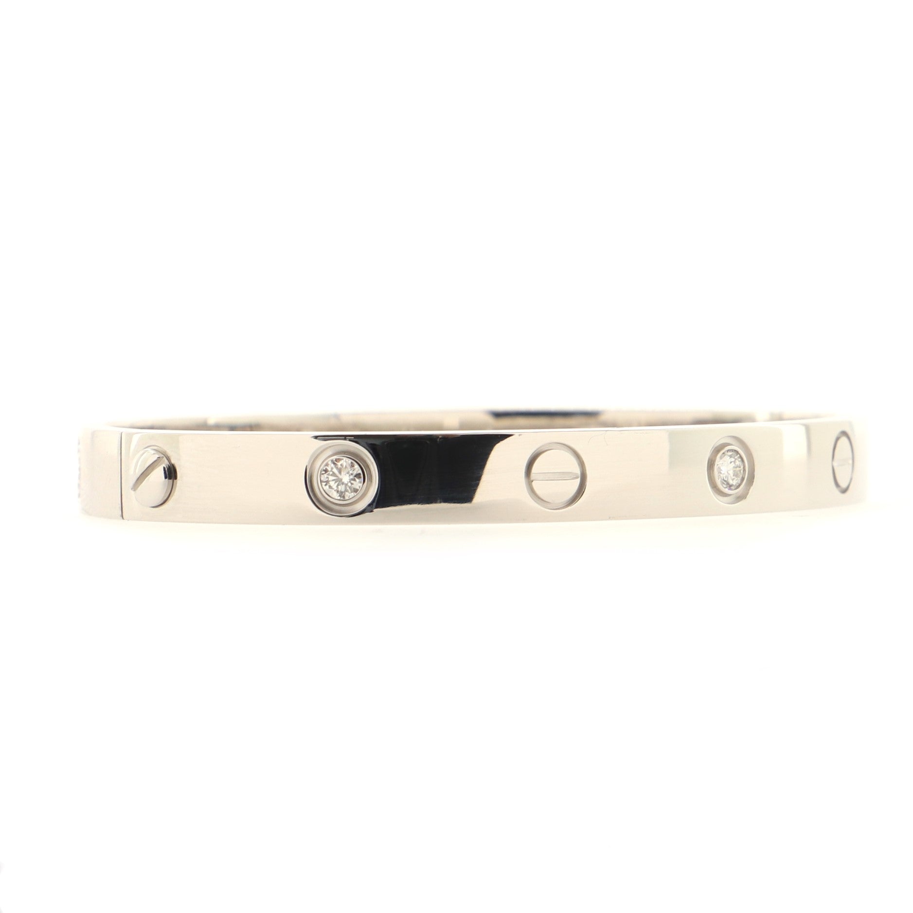 Love 6 Diamond Bracelet 18K White Gold and Diamonds